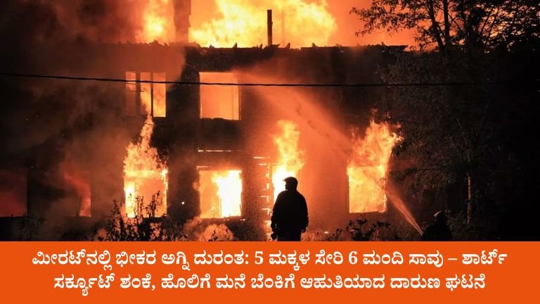 ಮೀರಟ್‌ನಲ್ಲಿ ಭೀಕರ ಅಗ್ನಿ ದುರಂತ